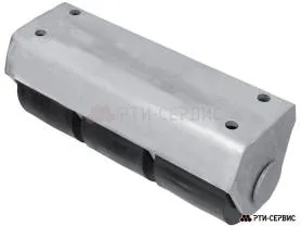 Отбойник резиновый роликовый (3 ролика D100) 300хх110х120 мм - фото 2