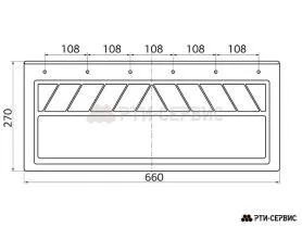 Брызговик 660х270 мм Freightliner - фото 1